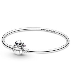 Pandora - Disney, Stitch Biting Clasp Bangle Bracelet